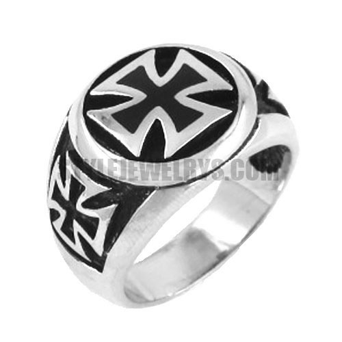 Stainless Steel Jewelry Ring Cross Ring SWR0126 - Click Image to Close